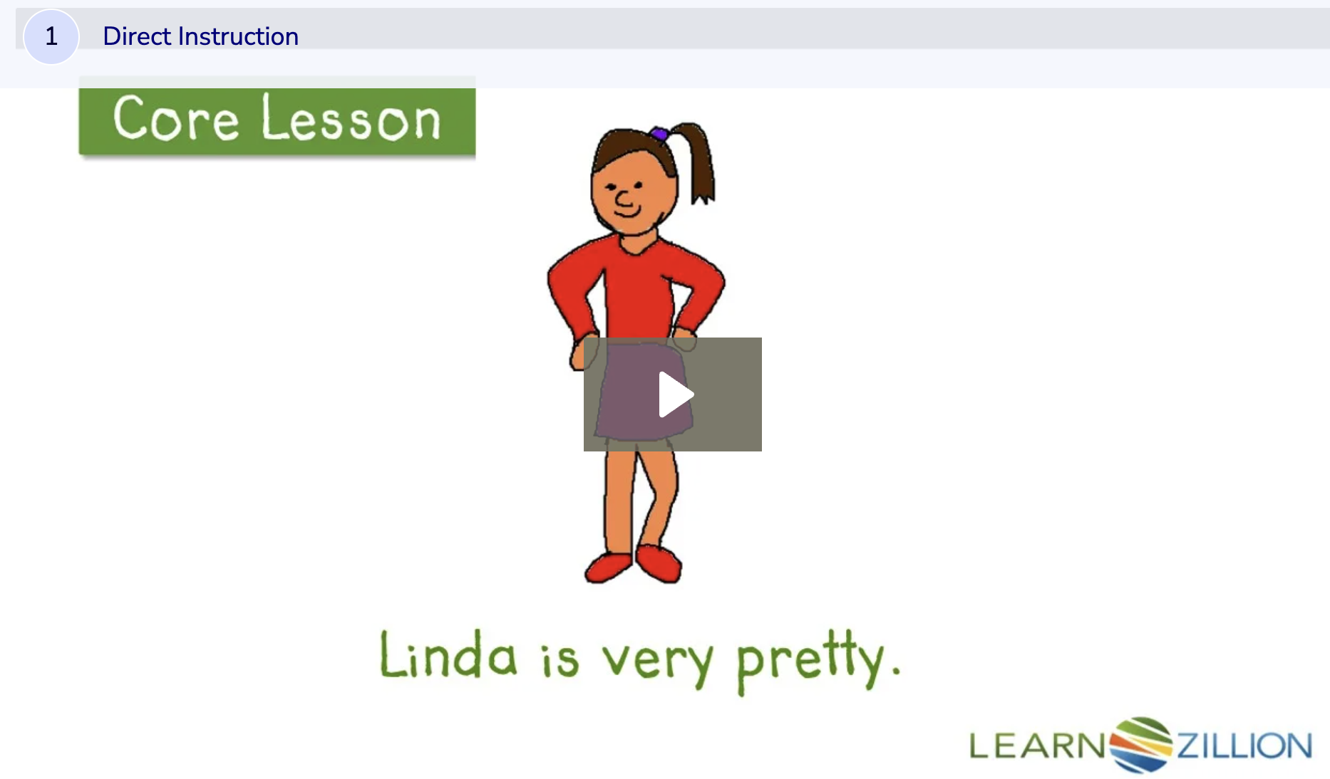 Learn Zillion: Video: Understand the Function and Use of Verbs in Sentences Instructional Video