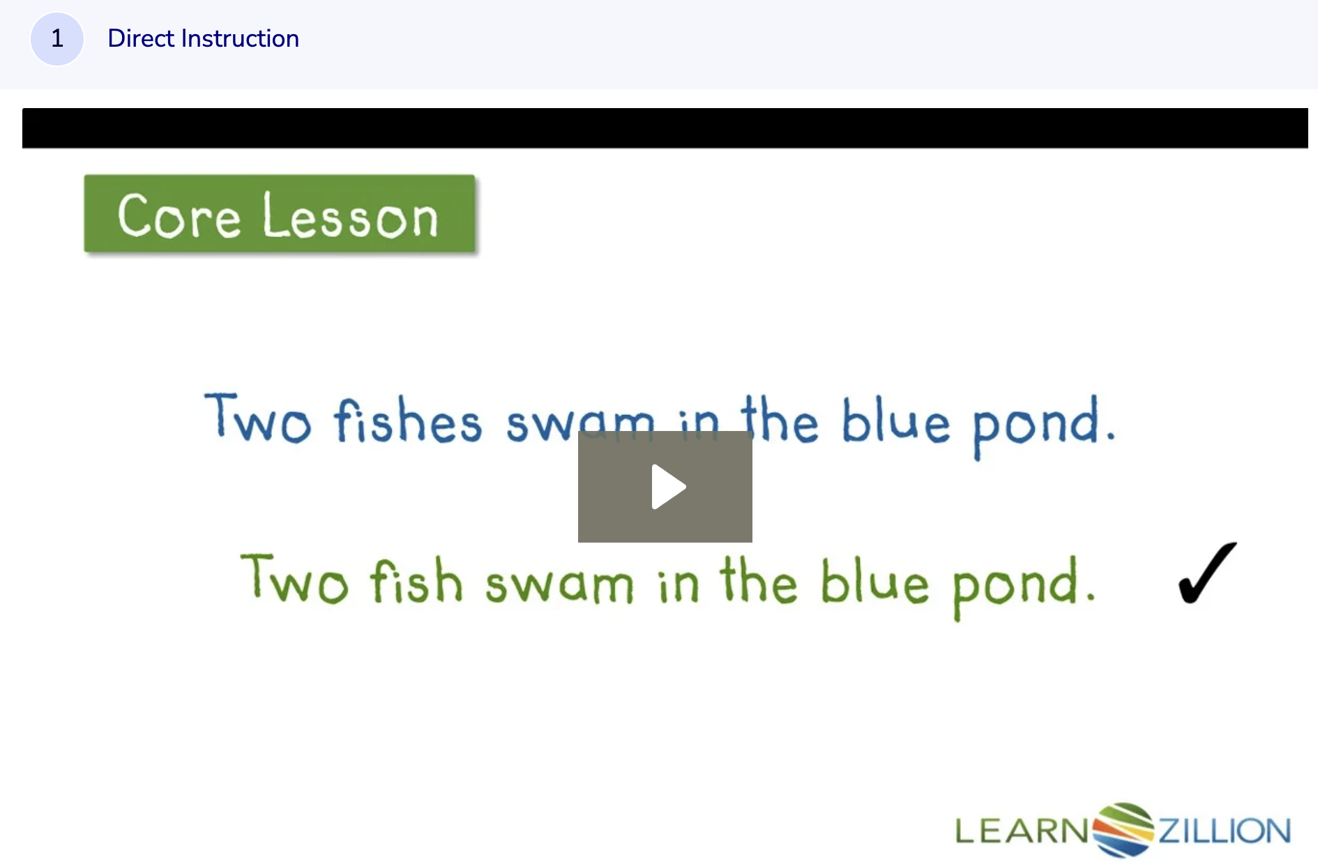 Learn Zillion: Form More Irregular Plural Nouns Instructional Video