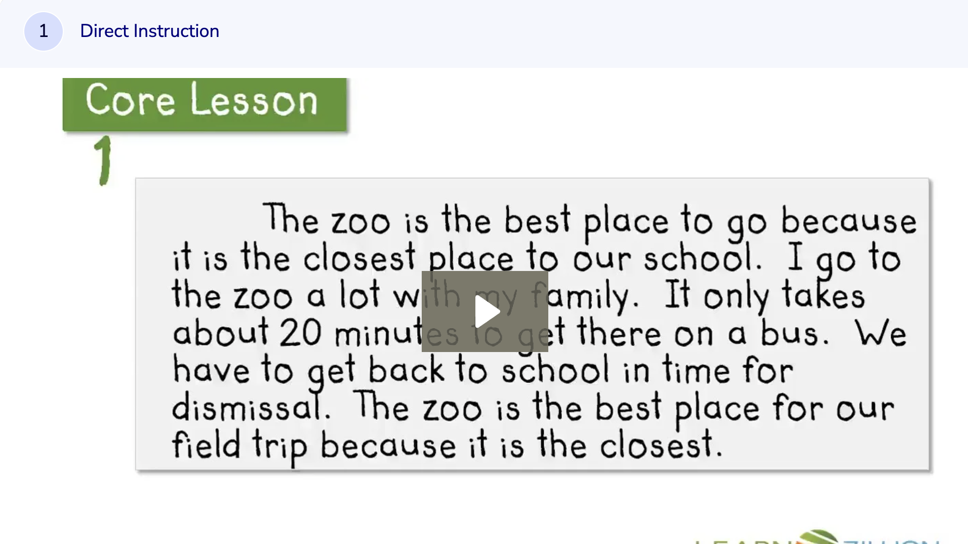Learn Zillion: Use Transition Words to Connect Related Ideas Instructional Video