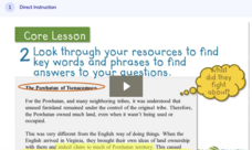 Learn Zillion: Find Answers to Research Questions by Skimming Texts for Evidence Instructional Video