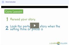Learn Zillion: Use Temporal Transition Words in Personal Narrative Instructional Video