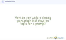 Learn Zillion: Write a Conclusion for a Persuasive Letter Instructional Video