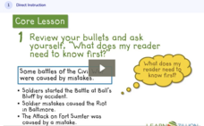 Learn Zillion: Order the Paragraphs in an Informational Text Instructional Video