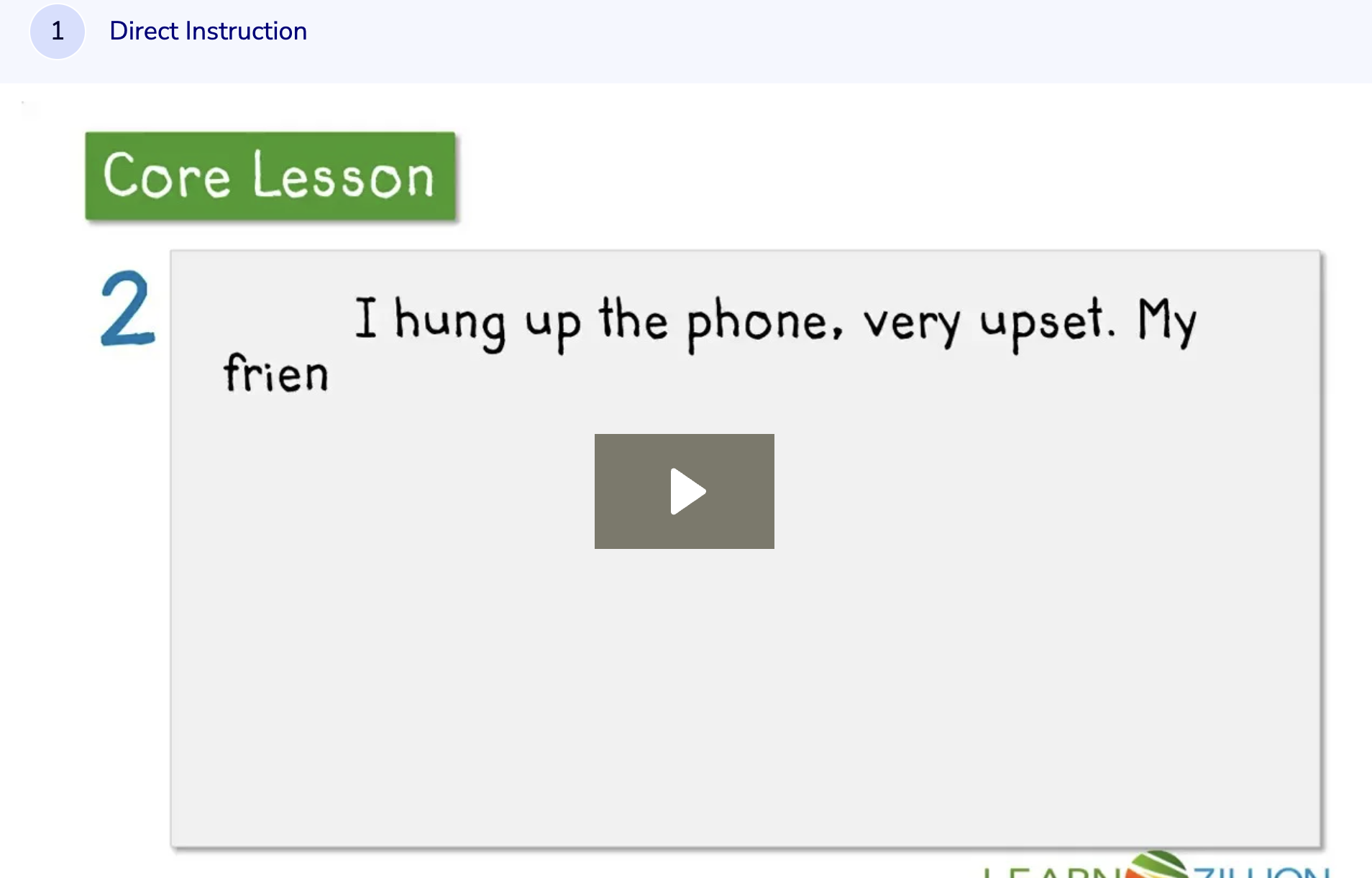 Learn Zillion: Writing a Draft in Response to a Prompt Instructional Video