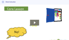 Learn Zillion: Break Up Words Into Syllables After the Consonant Following the First (Short) Vowel VC/V Instructional Video