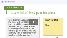 Learn Zillion: Create a Thesis Statement Instructional Video