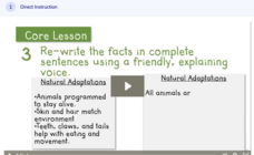 Learn Zillion: Draft Body Paragraphs for an Informational Text Instructional Video
