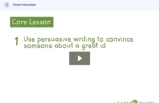 Learn Zillion: Inform a Specific Audience About an Idea by Writing a Persuasive Letter Instructional Video