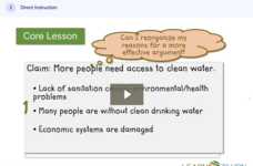 Learn Zillion: Organize Information for an Argumentative Essay Instructional Video