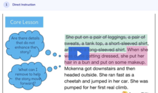 Learn Zillion: Organize the Story so That the Plot Begins Naturally Instructional Video