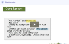 Learn Zillion: Read Dialogue by Matching Characters Instructional Video