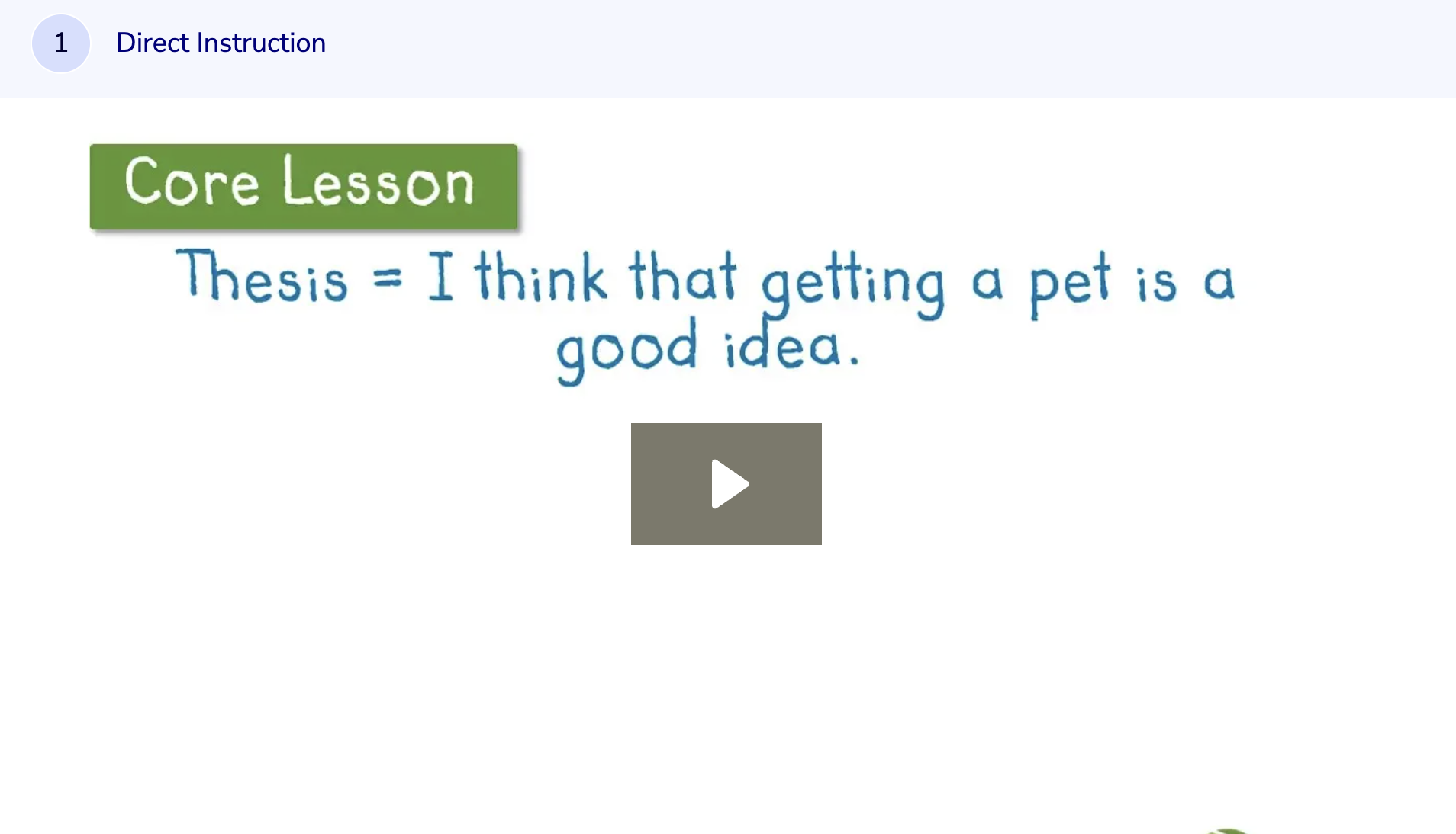 Learn Zillion: Write Body Paragraphs for a Persuasive Letter Instructional Video