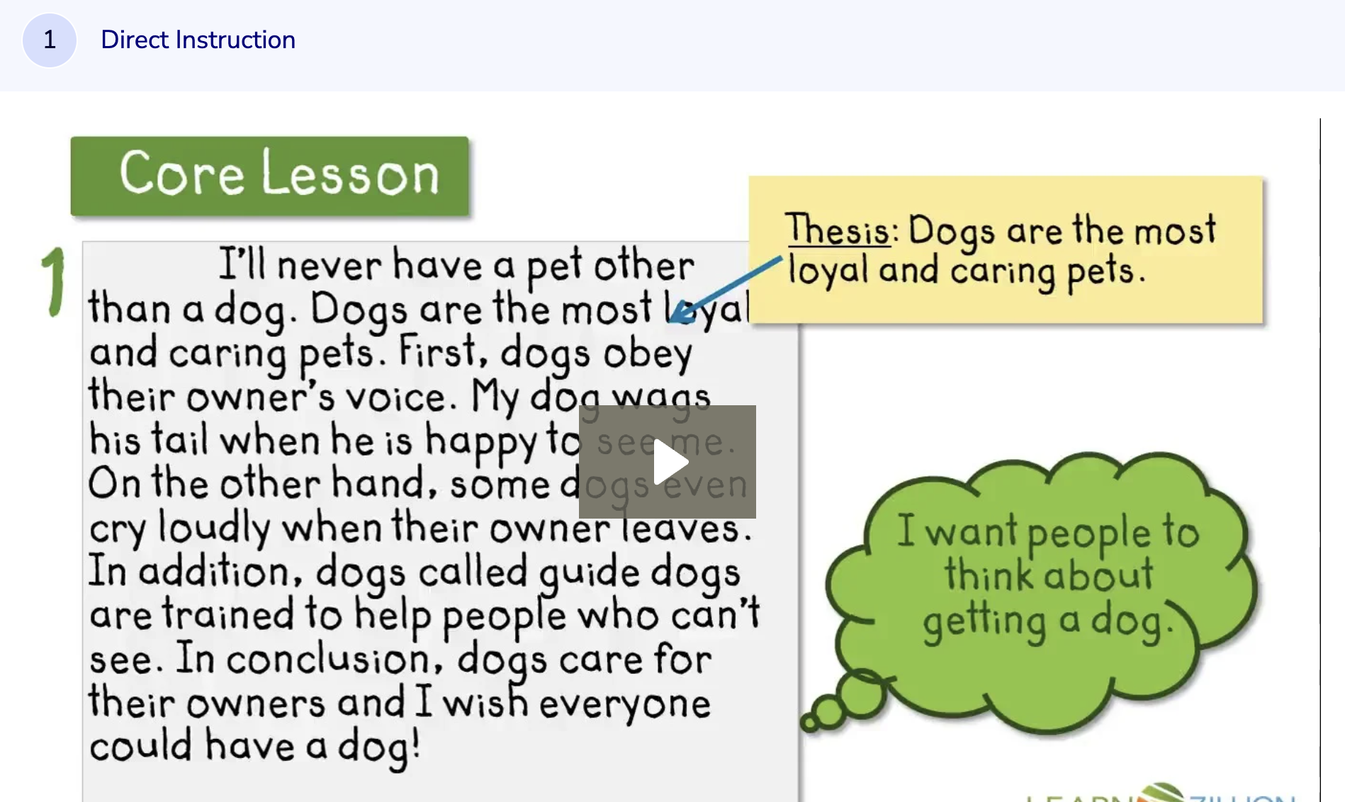 Learn Zillion: Write a Strong Conclusion Instructional Video