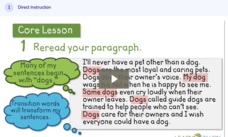 Learn Zillion: Use Transition Words to Link Paragraphs Instructional Video
