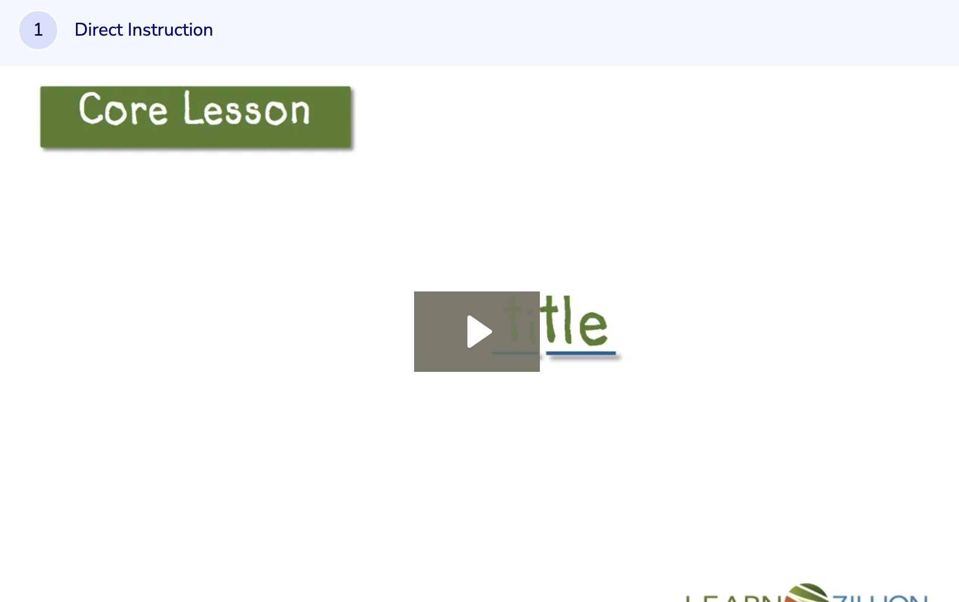Learn Zillion: Decode Open Syllable, -Cle Words in Isolation Instructional Video