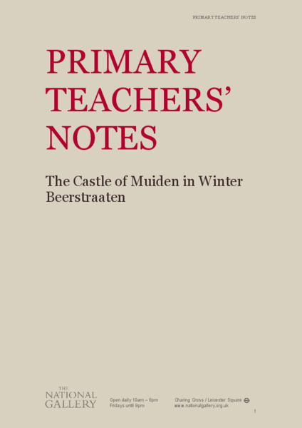 National Gallery, London: Teacher's Notes Jan Beerstraten Handout