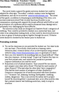 Fitzhenry and Whiteside: 'The Moon Children' Teaching Guide [Pdf] Unit Plan