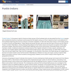 Countries and Their Cultures: Pueblo Indians Handout