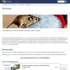 Countries and Their Cultures: Quileute Handout