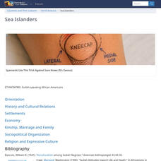 Countries and Their Cultures: Sea Islanders Handout