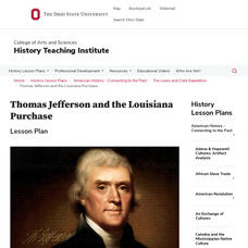 Osu History Teaching Institute: Thomas Jefferson and the Louisiana Purchase Lesson Plan