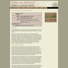 American Journeys: Background on the Journey of Jean Nicolet, 1634 Unit Plan