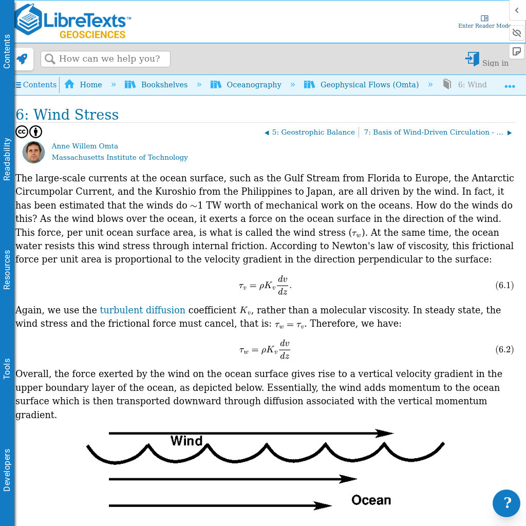 Libre Text: Wind Stress eBook