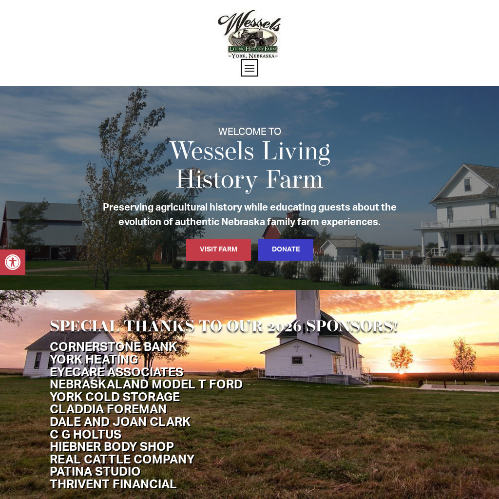 Wessels Living History Farm Website
