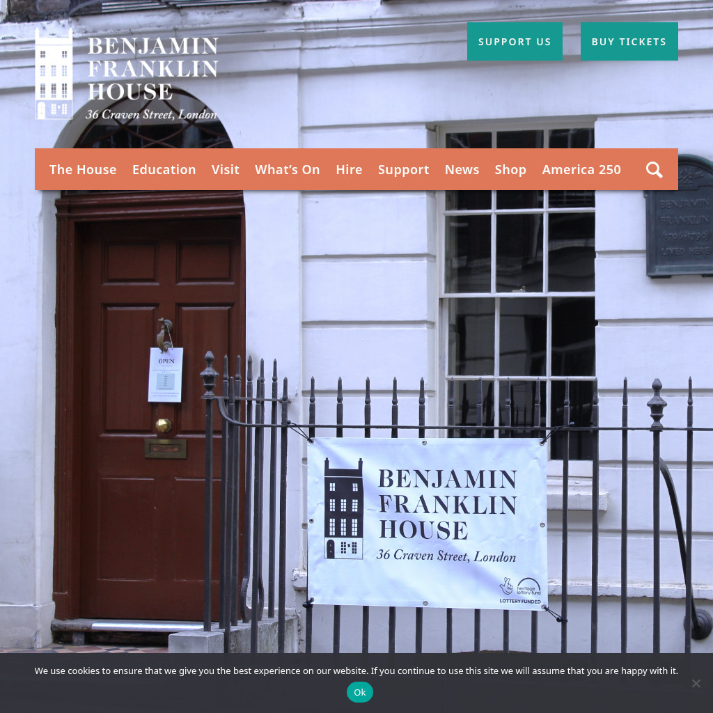 Benjamin Franklin House Website