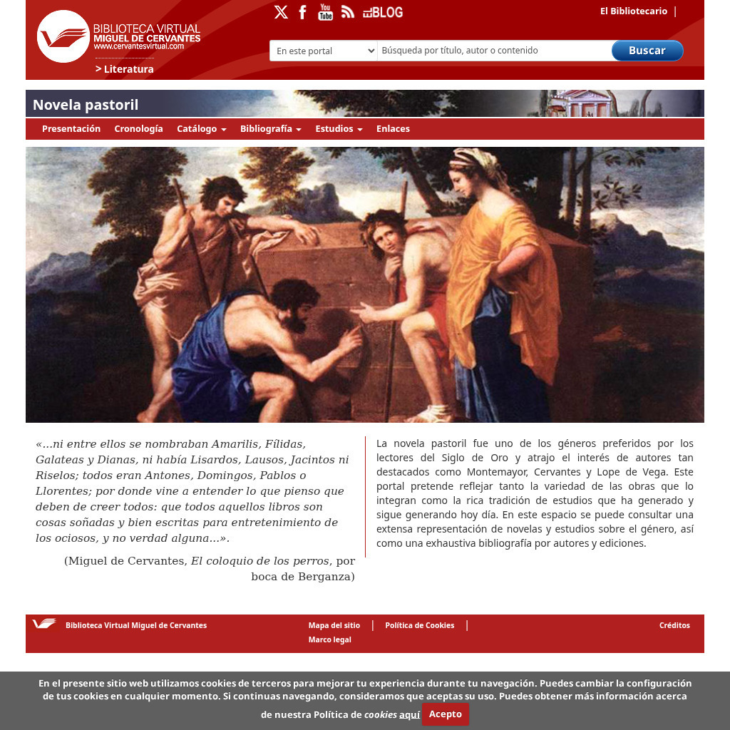 Biblioteca Virtual Miguel De Cervantes: Novela Pastoril Handout
