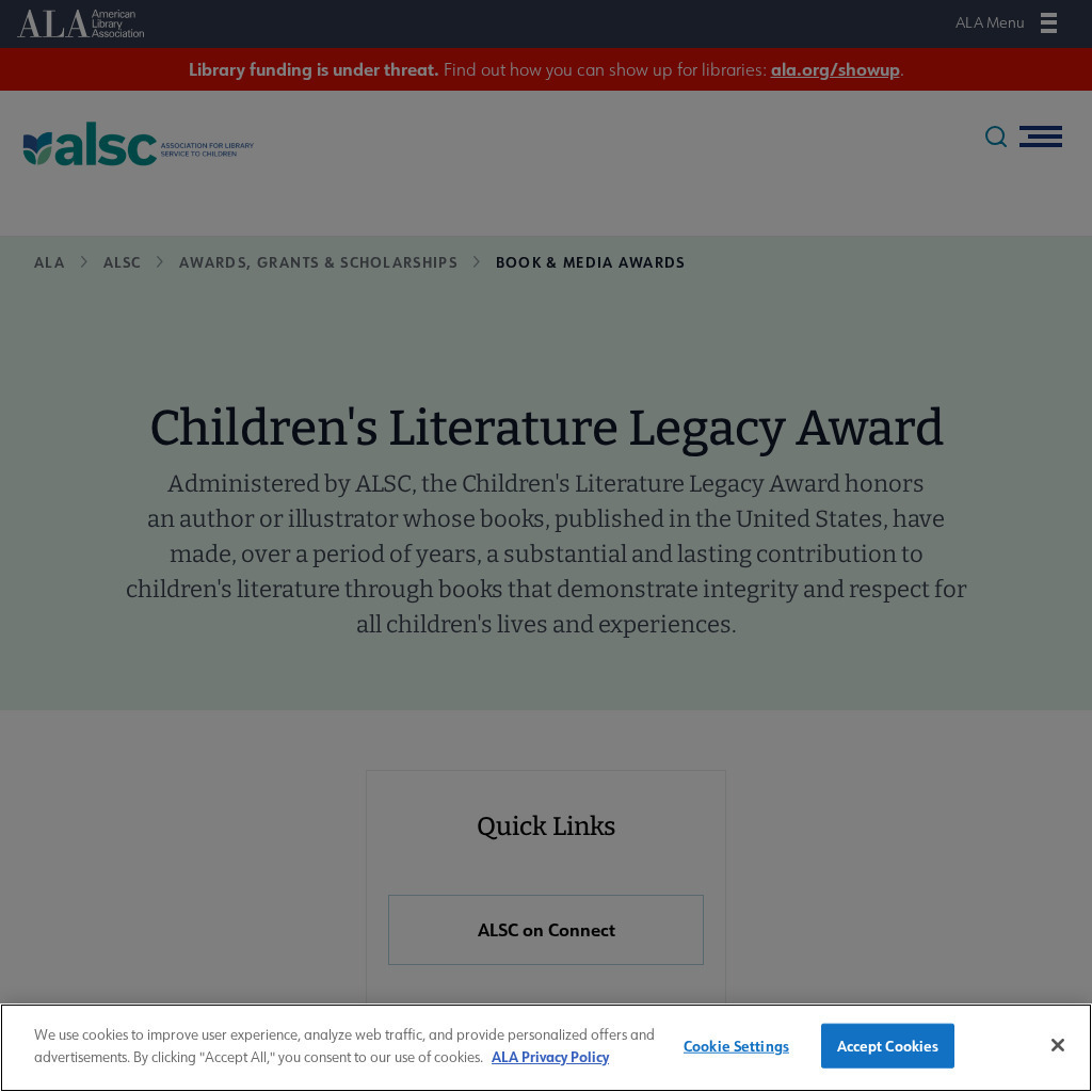 American Library Association: Laura Ingalls Wilder Medal Professional Doc