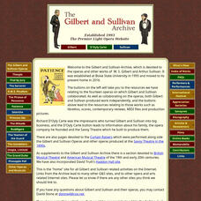 Boise State University: Gilbert and Sullivan Archive Website