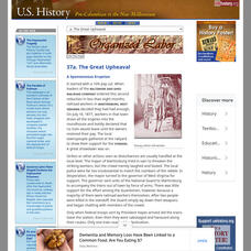 U.s. History: The Great Upheaval Website