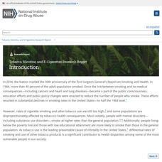 Nida: Research Report Series: Tobacco, Nicotine, and E Cigarettes Article