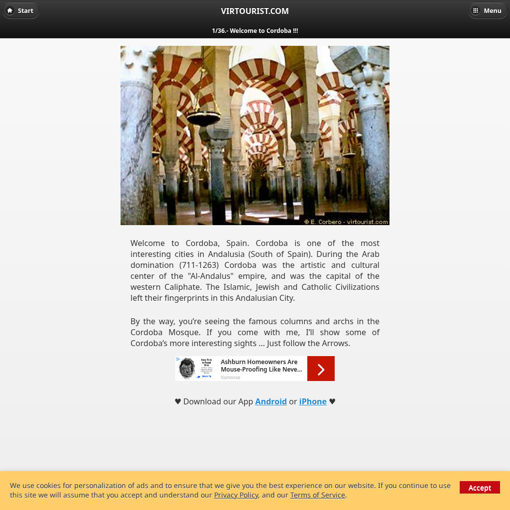 Virtual Tour of the Cordoba Mosque Interactive