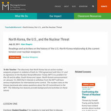 Teaching Social Responsibility: Teachable Moment: North Korea Lesson Plan