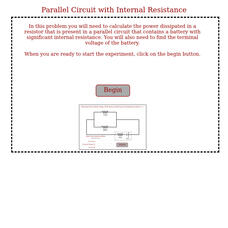 Physics Aviary: Practice Problems: Parallel Circuit With Internal Resistance Assessment