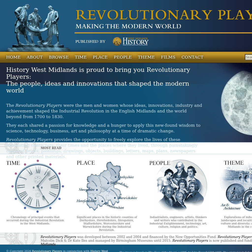 Revolutionary Players Website