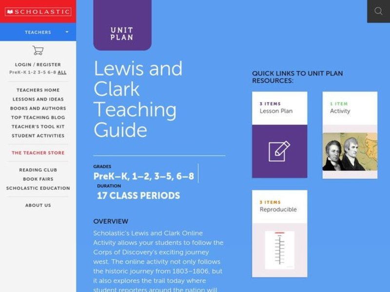 Lewis and Clark Lesson Plan