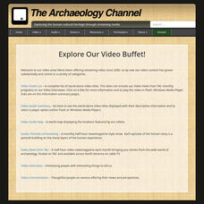 Archaeological Legacy Institute: Archaeology Channel: Video Buffet Website