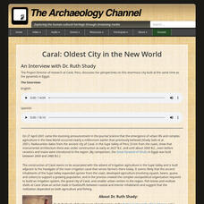 Archaeological Legacy Institute: Caral: Oldest City in the New World Primary