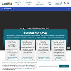 California Travel & Tourism Commission: Visit California Website