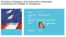 Freedom of Speech and Automatic Language: Examining The Pledge Of Allegiance Lesson Plan