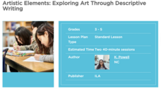 Artistic Elements: Exploring Art Through Descriptive Writing Lesson Plan