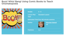 Buzz! Whiz! Bang! Using Comic Books to Teach Onomatopoeia Lesson Plan