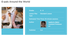 E-pals Around the World Lesson Plan