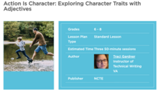 Action is Character: Exploring Character Traits with Adjectives Lesson Plan