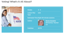 Voting! What's It All About? Unit Plan