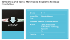 Timelines and Texts: Motivating Students to Read Nonfiction Lesson Plan