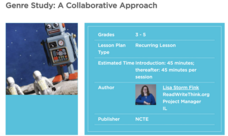 Genre Study: A Collaborative Approach Lesson Plan